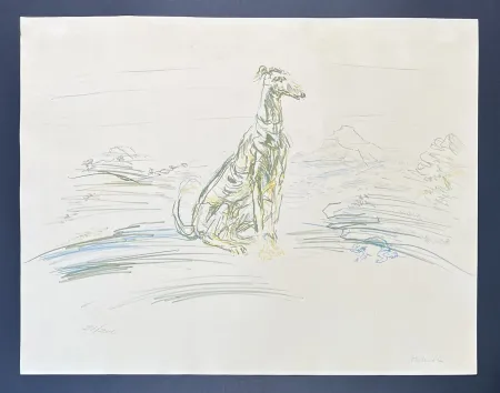 Lithografie Kokoschka - Oskar Kokoschka (1886-1980) - Coloured chalk lithograph on porous paper and vélin - 1952