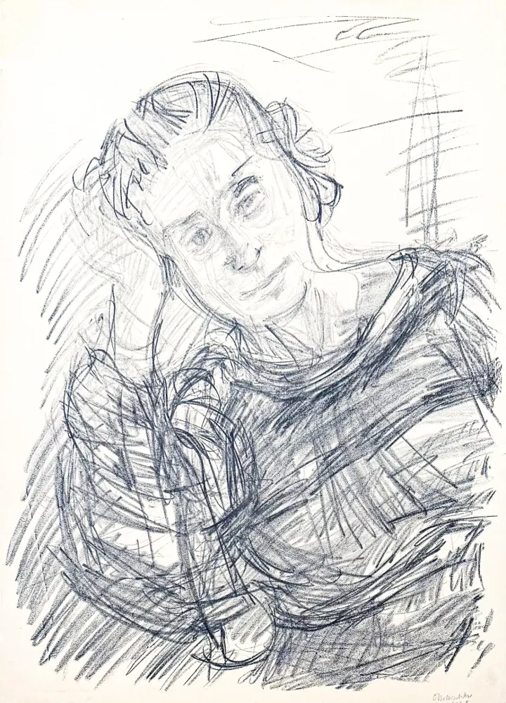 Lithografie Kokoschka - Oskar Kokoschka (1886–1980) - Madeleine - Lithograph on paper - 1920