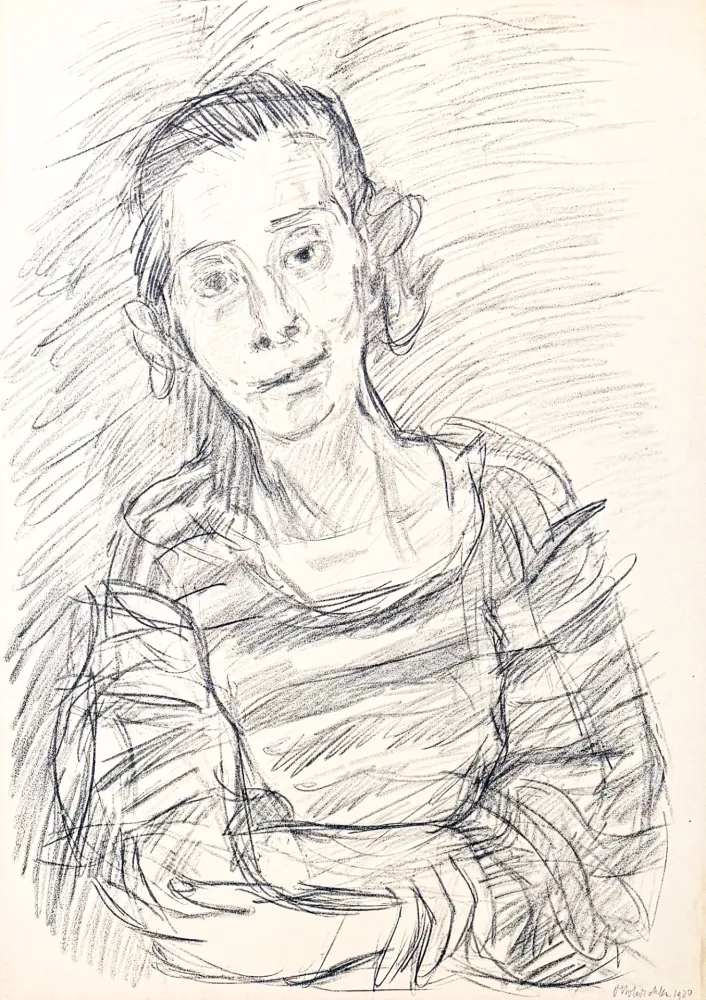 Lithografie Kokoschka - Oskar Kokoschka (1886–1980) - Madeleine - Lithograph on paper - 1920
