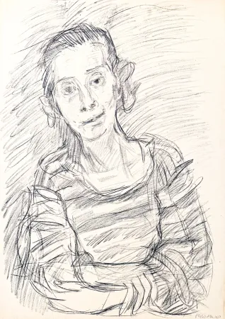 Lithografie Kokoschka - Oskar Kokoschka (1886–1980) - Madeleine - Lithograph on paper - 1920