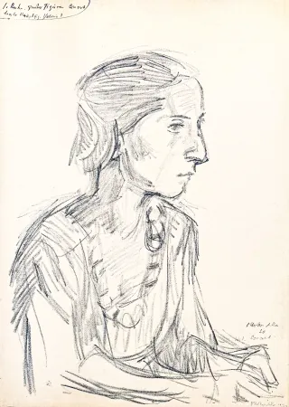 Lithografie Kokoschka - Oskar Kokoschka (1886–1980) - Madeleine - Lithograph on paper - 1920
