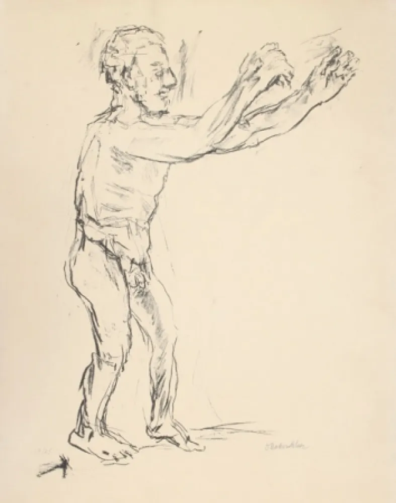 Lithografie Kokoschka - Reaching Man