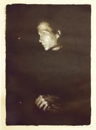 Lithografie Kollwitz - Arbeiterfrau im Profil Nach Links