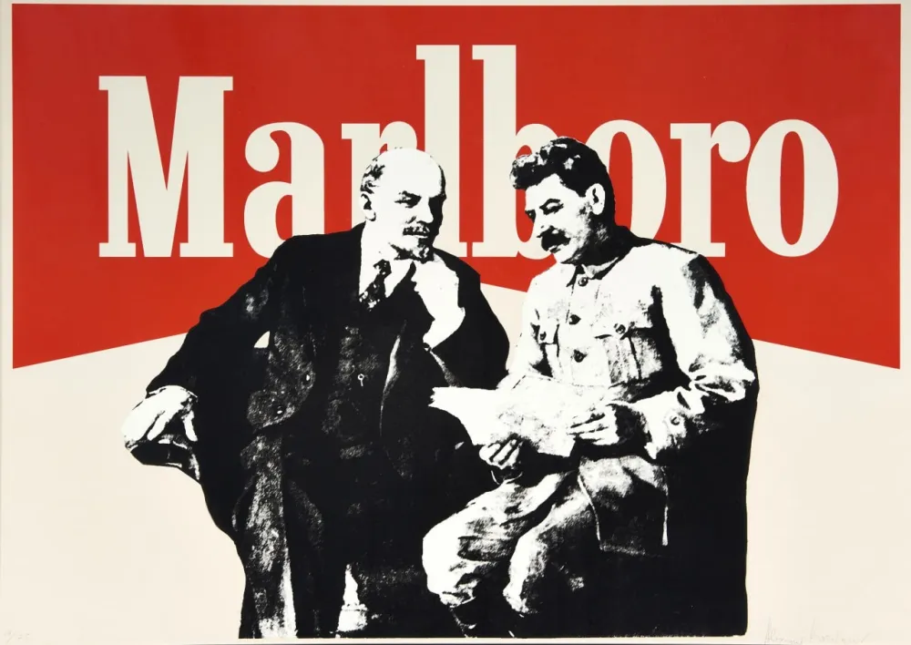 Zeefdruk Kosolapov  - Marlboro Men