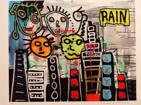 Lithografie Kostabi - Kostabi