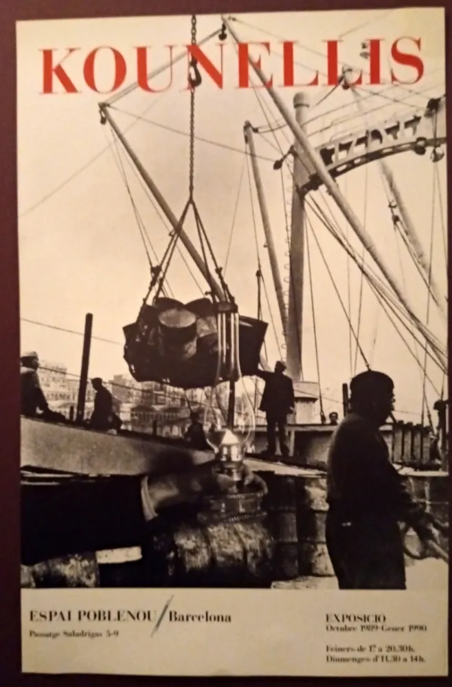 Poster Kounellis - Exhibition poster Espai Poblenou