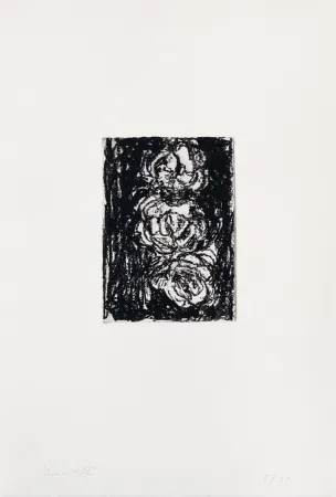 Gravure Kounellis - Trois roses