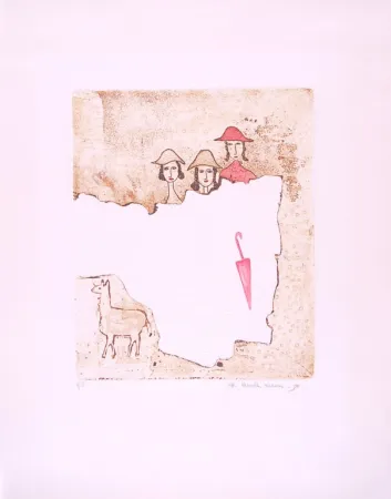 Ets En Aquatint Kramer - Rain Storm