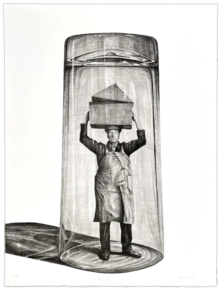 Lithografie Kristensen - Saving Up