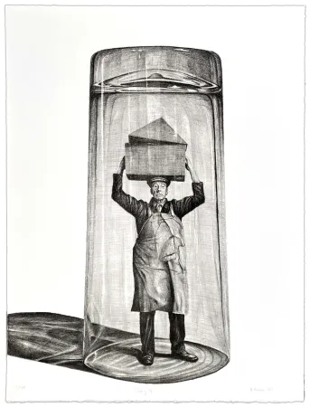 Lithografie Kristensen - Saving Up