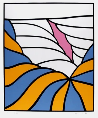 Zeefdruk Krushenick - Big Sky