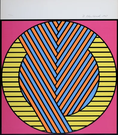 Zeefdruk Krushenick - Composition, 1967 - Hand-signed