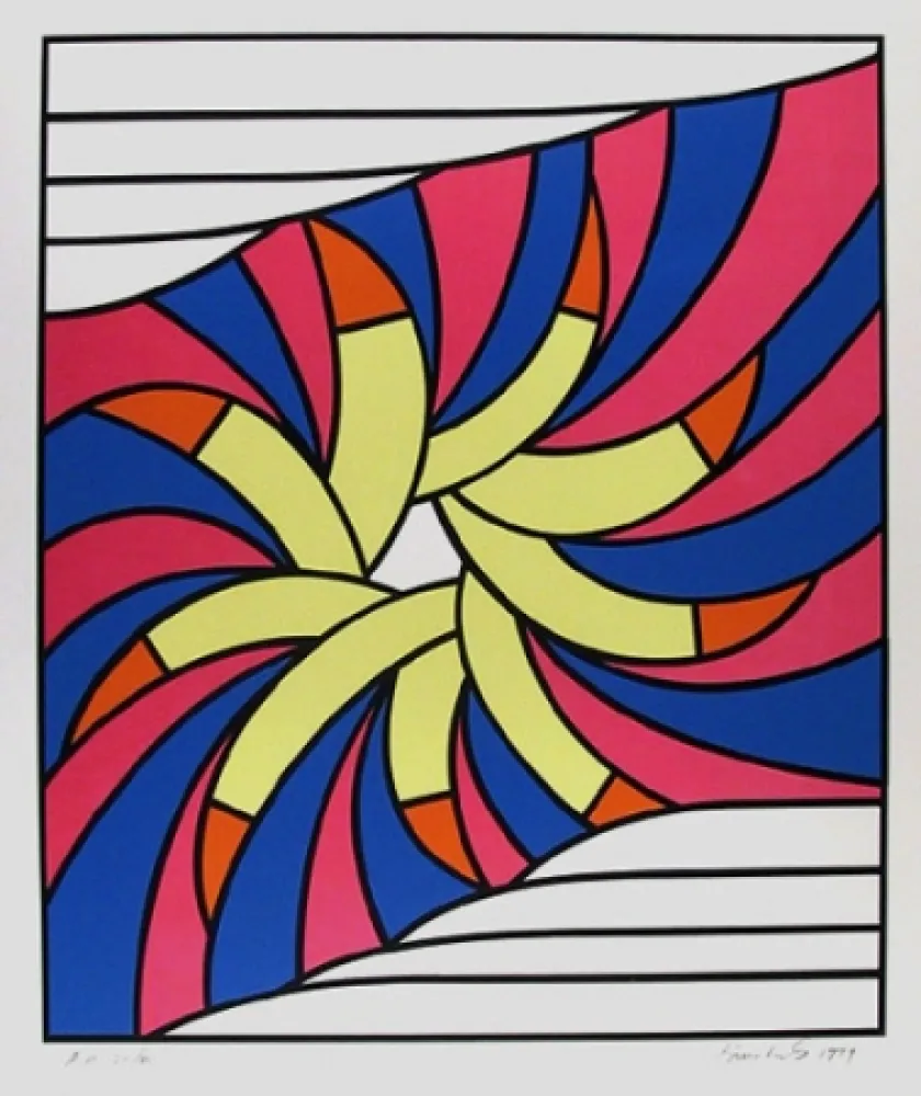 Zeefdruk Krushenick - Goldfinger