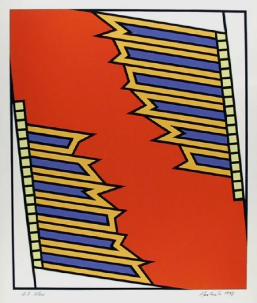 Zeefdruk Krushenick - Silver Liner