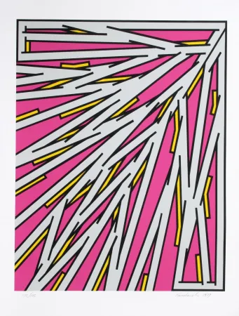 Zeefdruk Krushenick - Small Pink