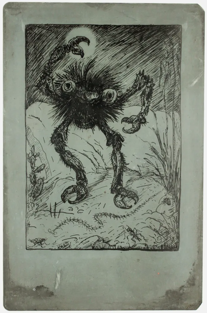 Lithografie Kubin - Die sieben Todsünden (The seven deadly sins: wrath)