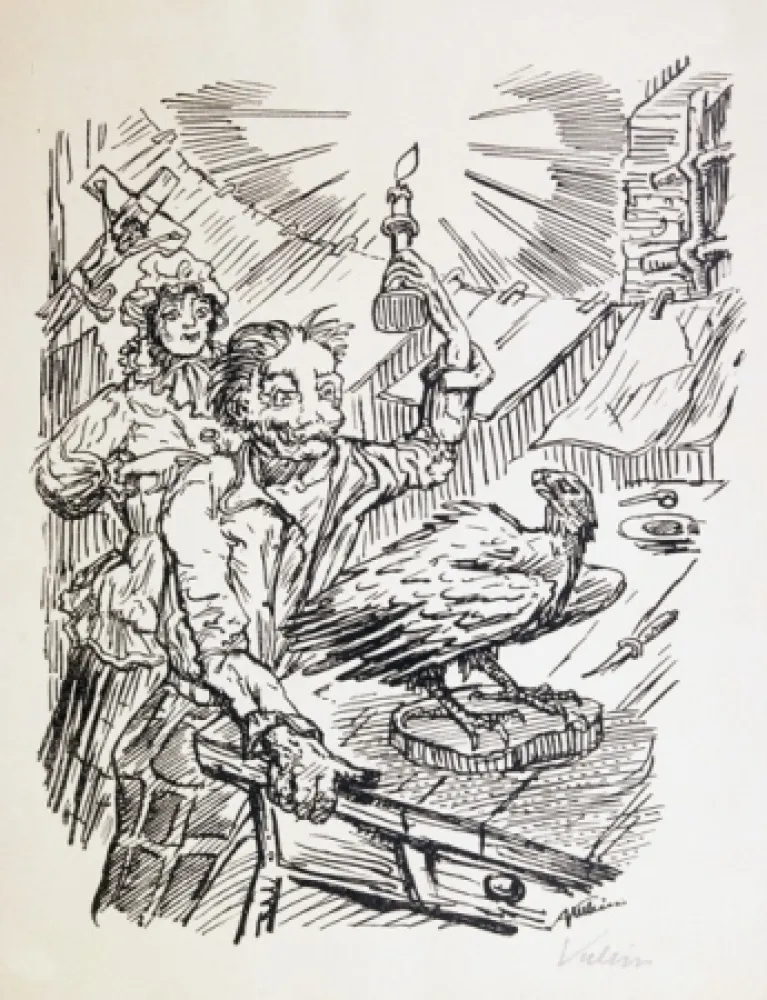 Lithografie Kubin - Nach Damaskus.  Achtzehn Steinzeichnungen.