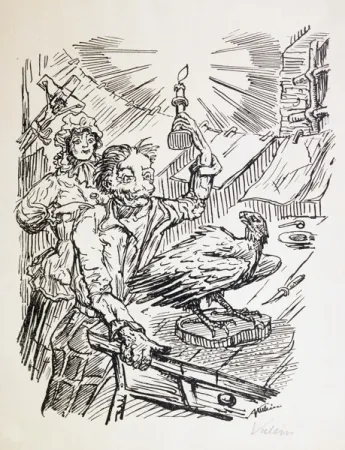 Lithografie Kubin - Nach Damaskus.  Achtzehn Steinzeichnungen.