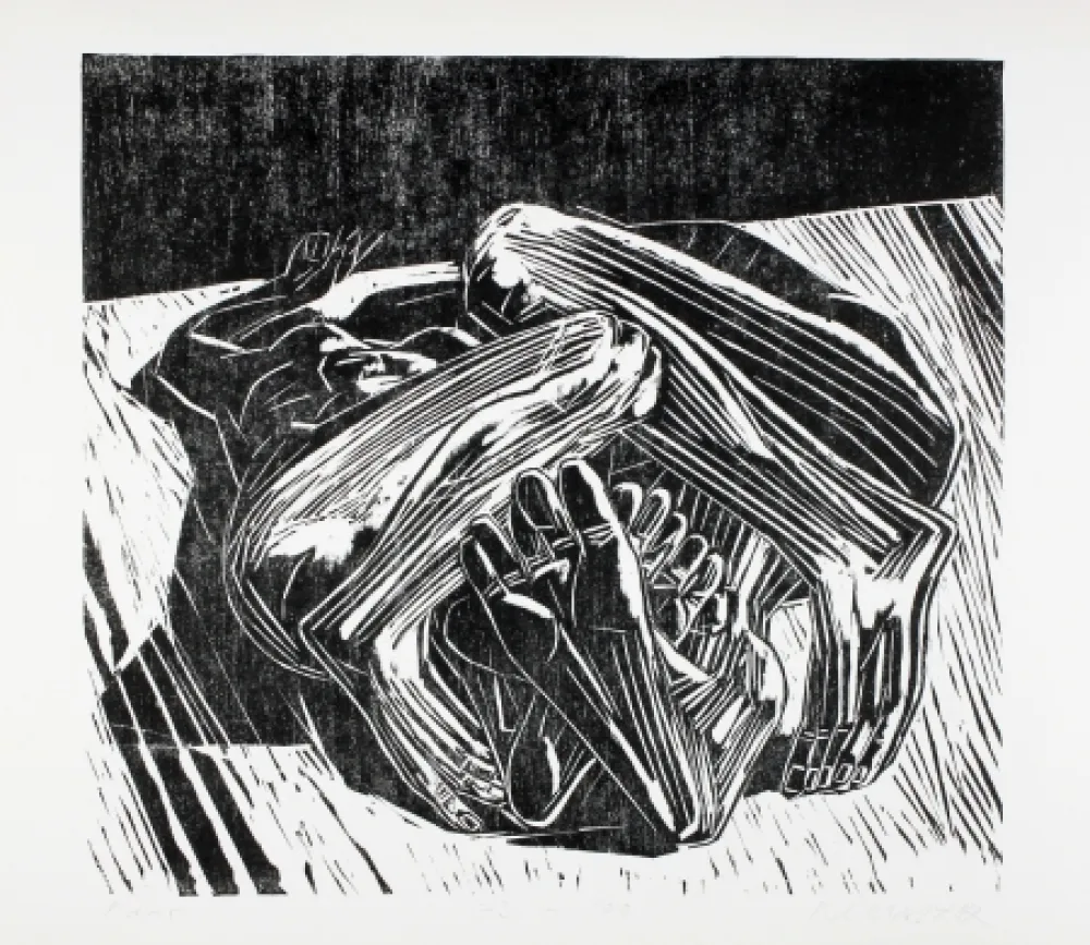 Houtsnede Kunert - Paar (Couple)