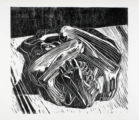 Houtsnede Kunert - Paar (Couple)