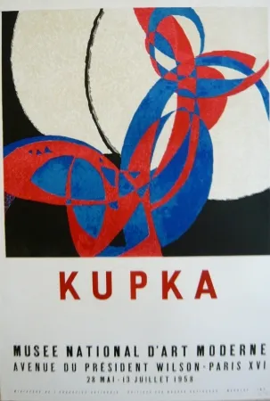 Lithografie Kupka - Affiche exposition Musée d'art moderne