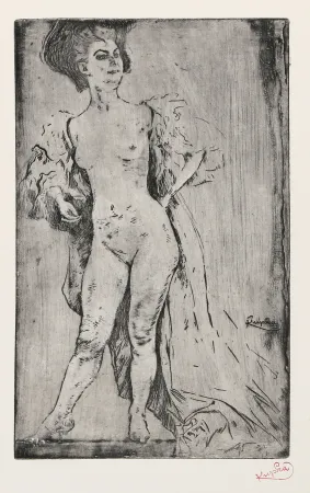 Gravure Kupka - Femme Debout II