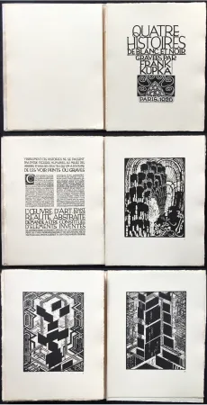Geïllustreerd Boek Kupka - Quatre histoires de blanc et de noir (1926).