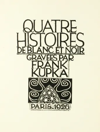 Houtsnede Kupka - Quatre histoires de blanc et noir 