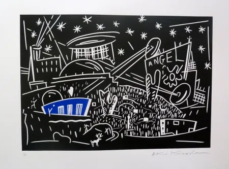 Lithografie Kuroda - Angel City IV