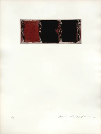 Aquatint Kuroda - ContiNUITe (rouge)