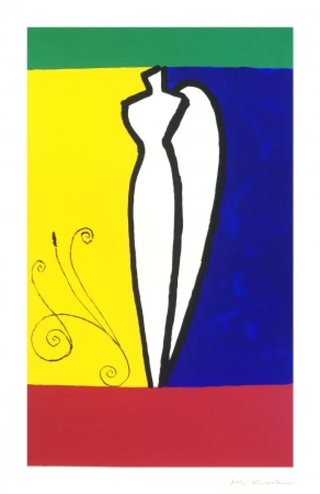 Zeefdruk Kuroda - O.T.