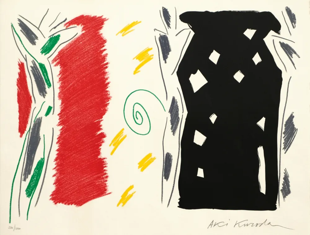 Lithografie Kuroda - Trois Figures