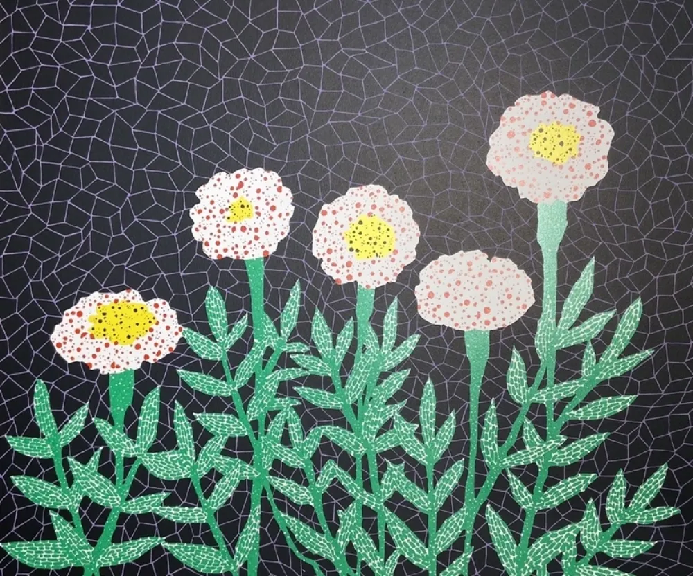 Lithografie Kusama - Flower