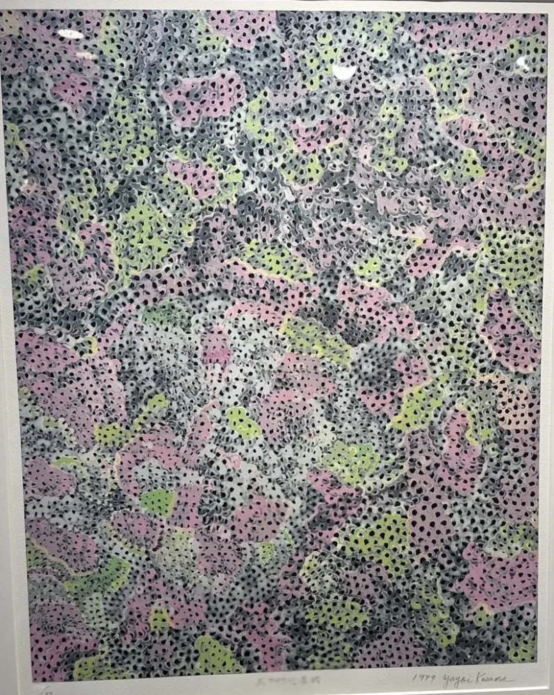 Zeefdruk Kusama - The flowringsilk road