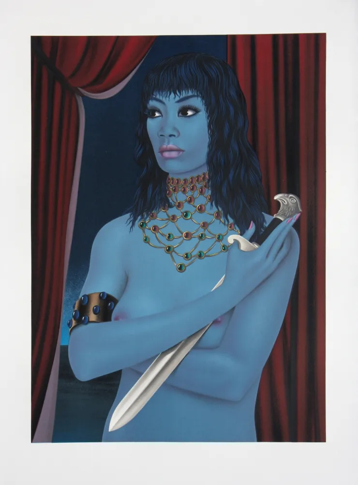 Lithografie Labisse - La Femme avec un Couteau