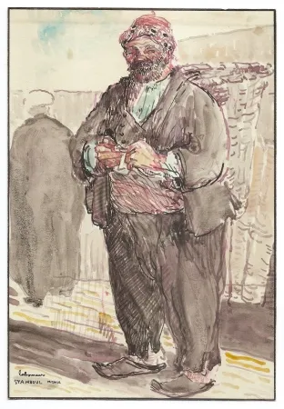 Geen Techniek Laboureur - Le portefaix à Stamboul (Porter, Istanbul)