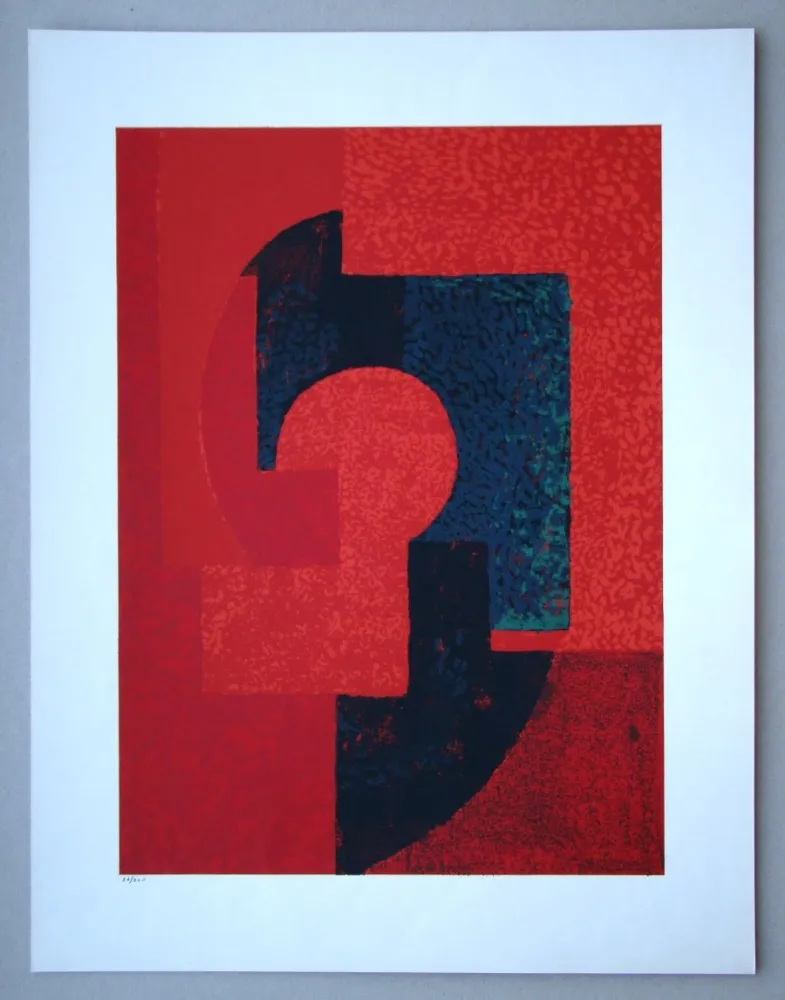 Zeefdruk Lacasse - Composition abstrait