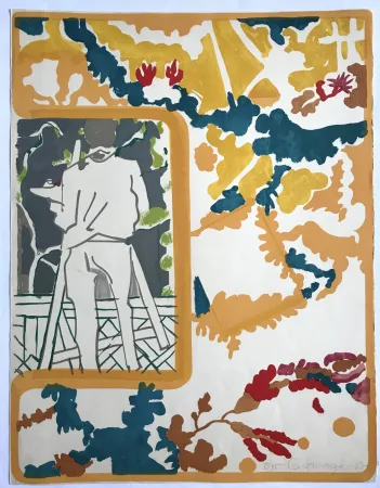 Lithografie Lagrange - Le peintre