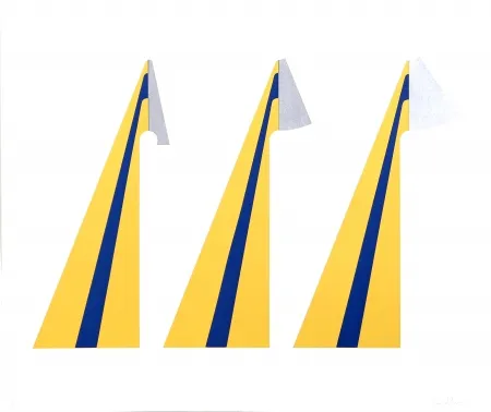 Zeefdruk Laing - Triple from 11 Pop Artists Vol. III