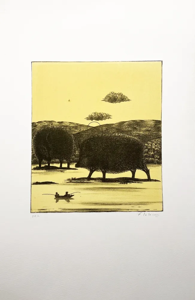 Lithografie Lalanne - LES PÊCHEURS CHASSÉS (Polymorphoses 9) 1978