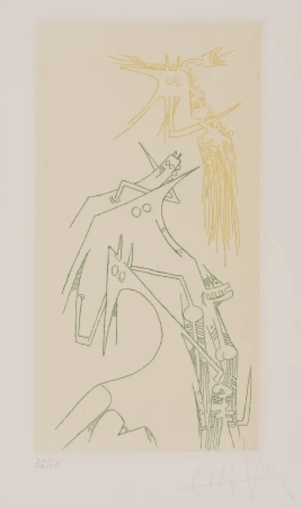 Gravure Lam - Composición Surrealista