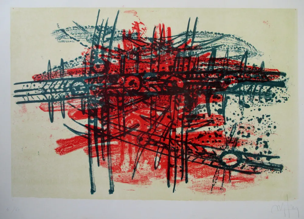 Lithografie Lam - Composition IV