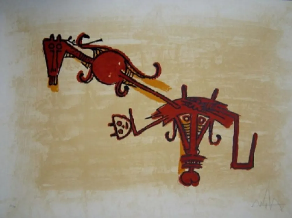 Lithografie Lam - EL ÚLTIMO VIAJE DEL BUQUE FANTASMA