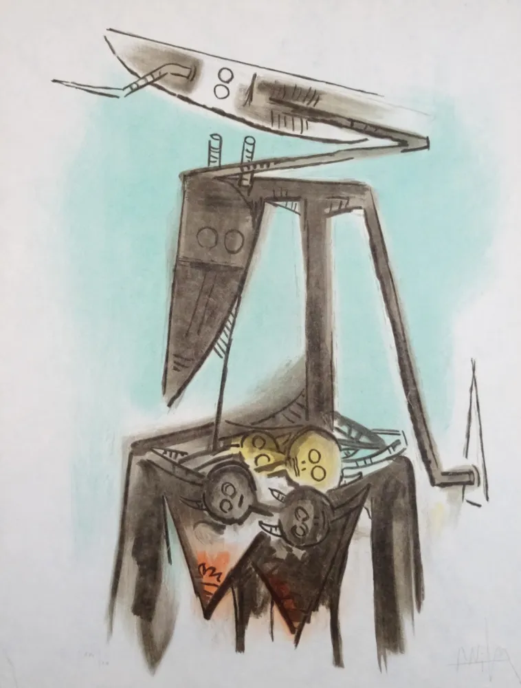 Lithografie Lam - Le regard vertical 2