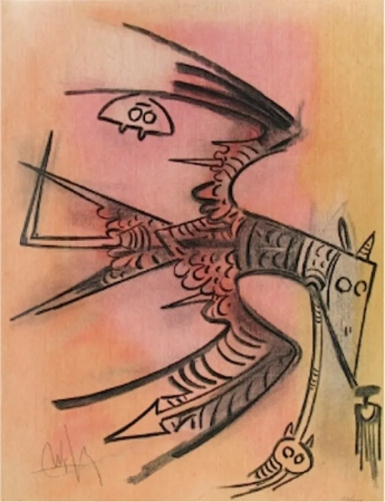 Lithografie Lam - Lune Haute, from Pleni Luna 