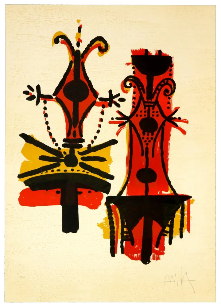 Lithografie Lam - Pour Jorn