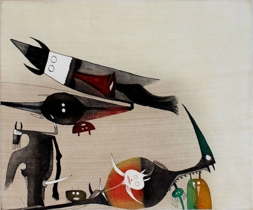 Ets En Aquatint Lam - Sans titre - XXe siecle plate #5