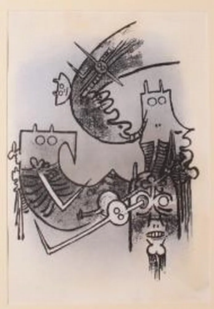 Lithografie Lam - SENZA TITOLO