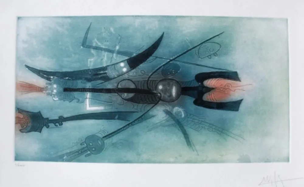 Ets En Aquatint Lam - Senza titolo