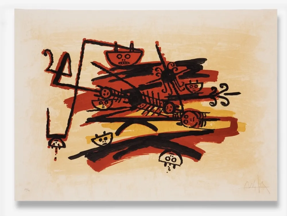 Lithografie Lam - Ultimo viaje del buque fantasma